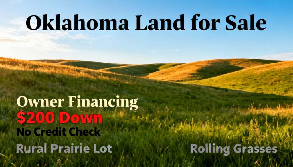 Oklahoma Land for Sale Owner Financing: $200 Down, No Credit Check