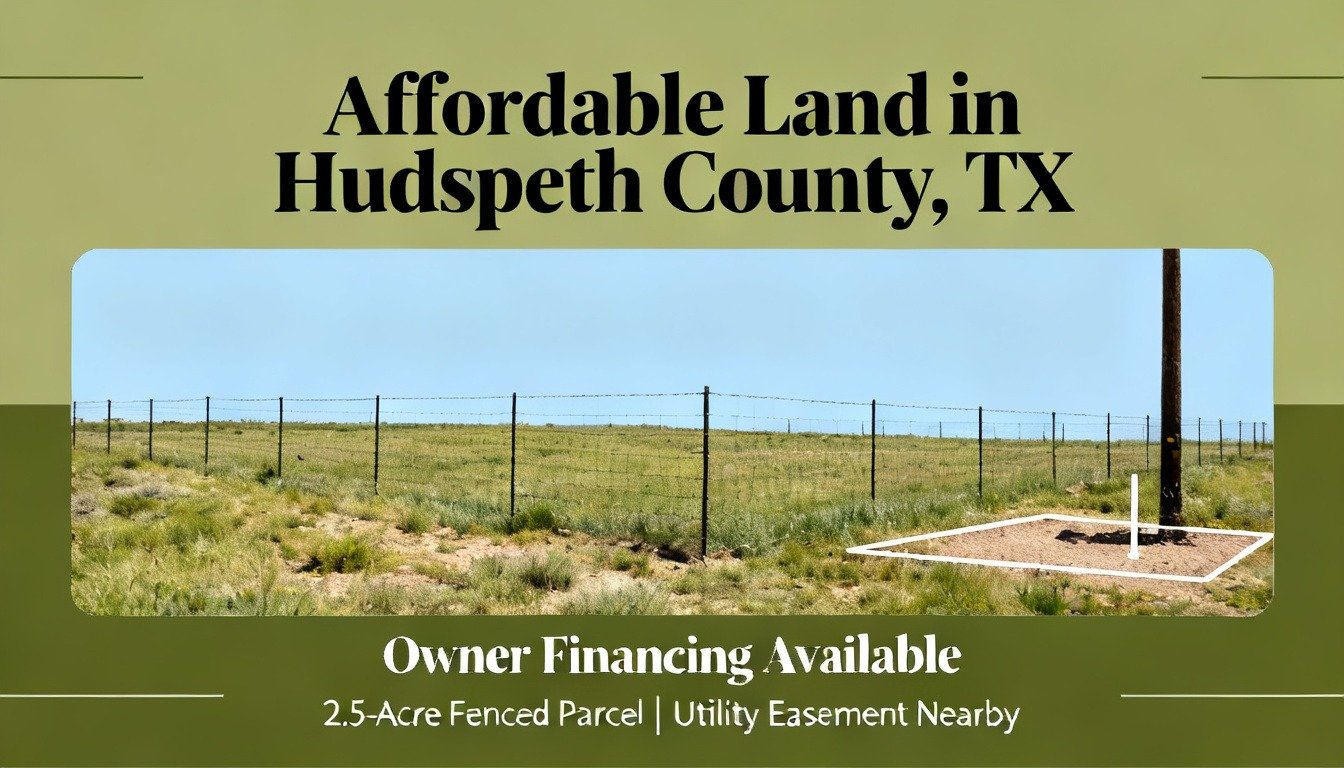 Cheap Land Hudspeth County TX Owner Financing