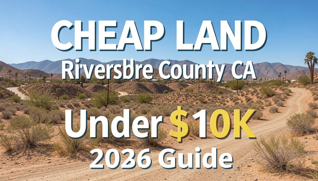 Cheap Land Riverside County CA Under 10K (2026Guide)