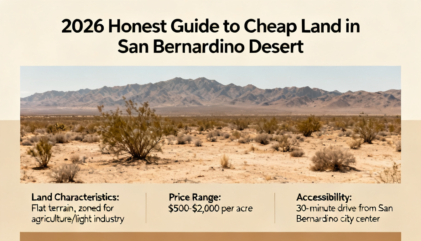 Cheap Land San Bernardino Desert (2026 Honest Guide)