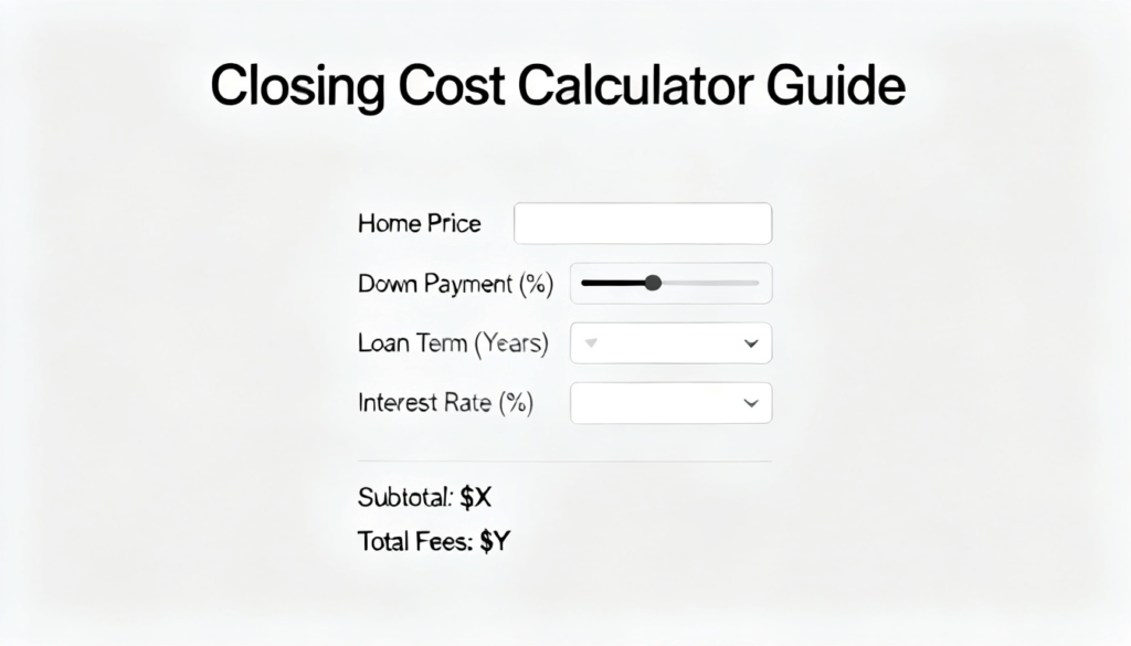Closing Cost Calculator Guide: Estimate Your Real Estate Fees in 2026