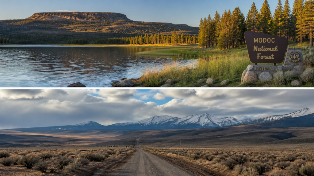"Owner financed land contract signing at Modoc County title company"